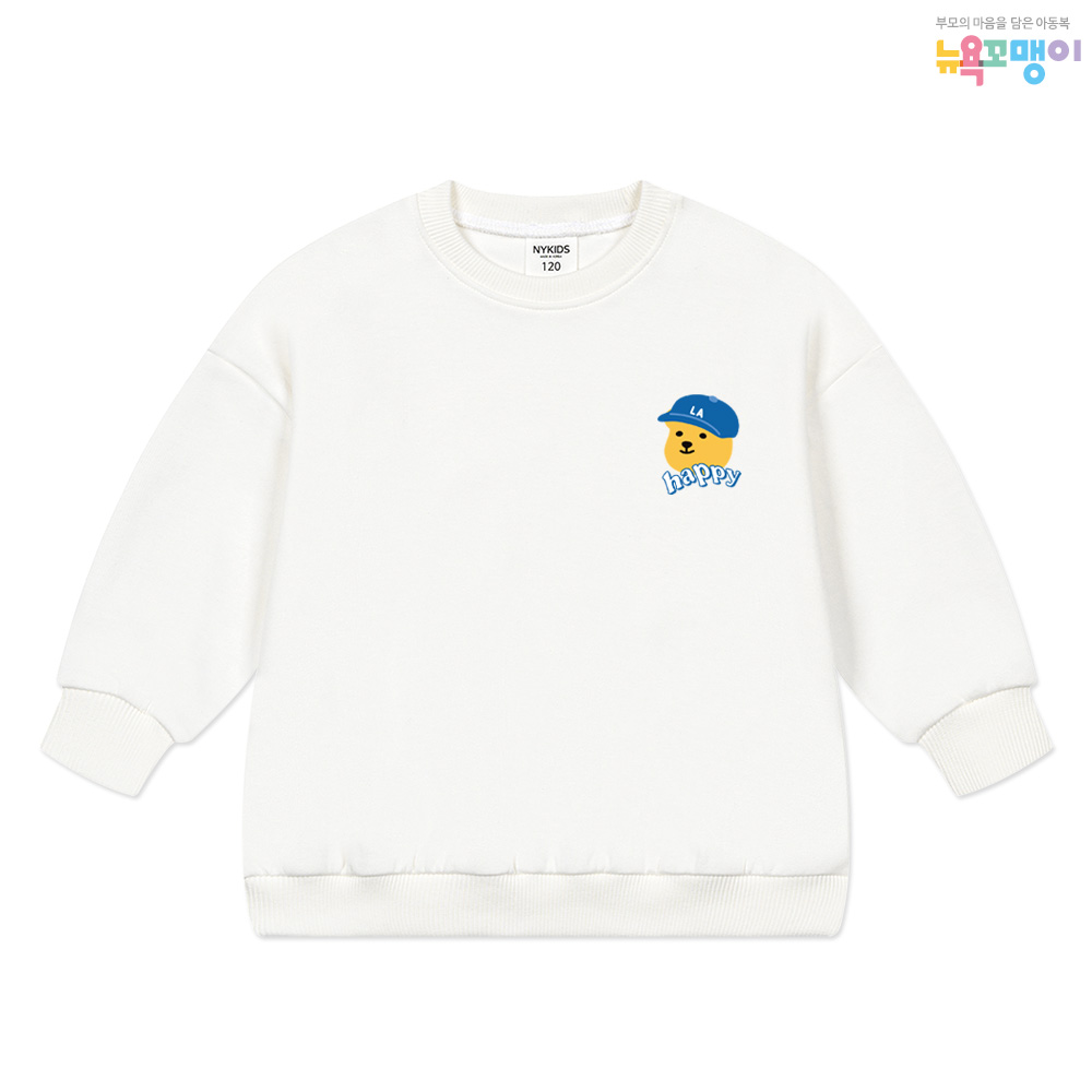 뉴욕꼬맹이 젤리베어 맨투맨(오버핏) 티셔츠 J073 - 아동 주니어 오버핏맨투맨
