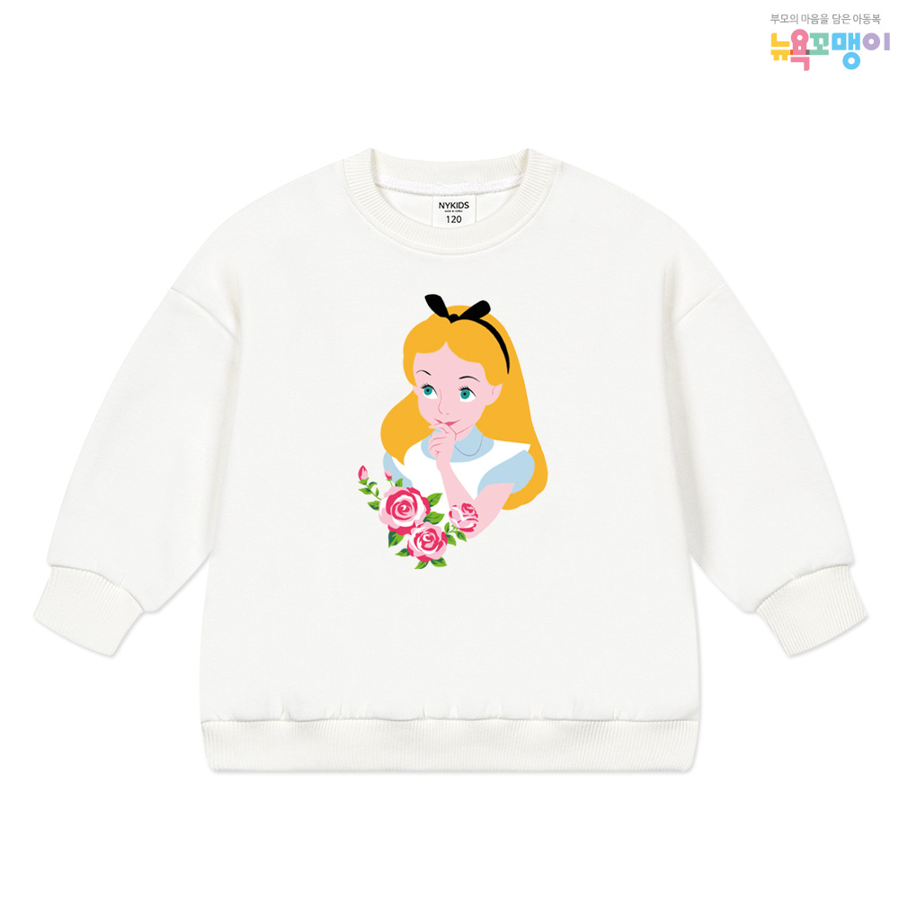 뉴욕꼬맹이 디즈니 맨투맨(오버핏) 티셔츠 G196 - 아동 주니어 오버핏맨투맨