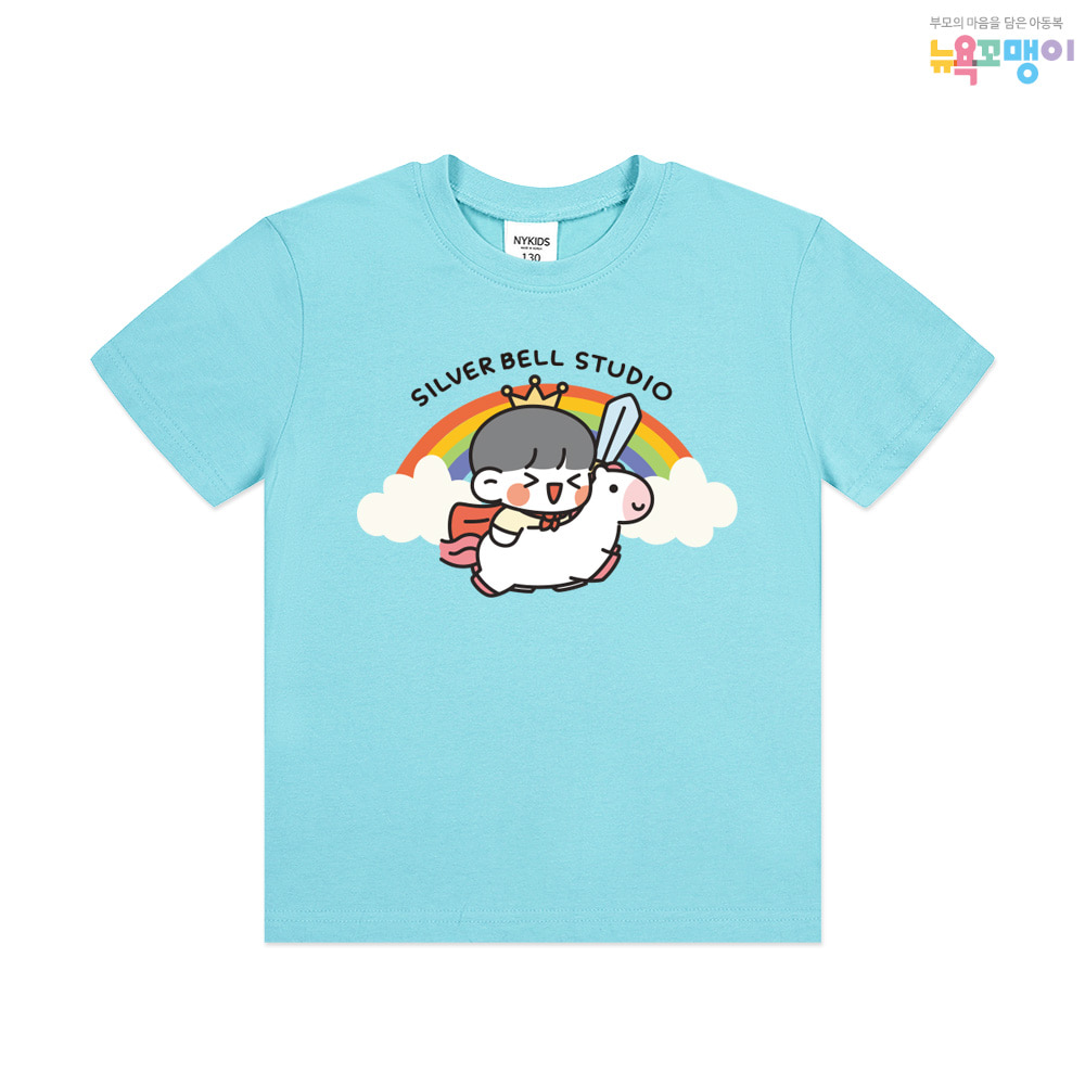 뉴욕꼬맹이 쟈근콩 짱큰콩 반팔(NY) 티셔츠 V012 - 아동 주니어 반팔티