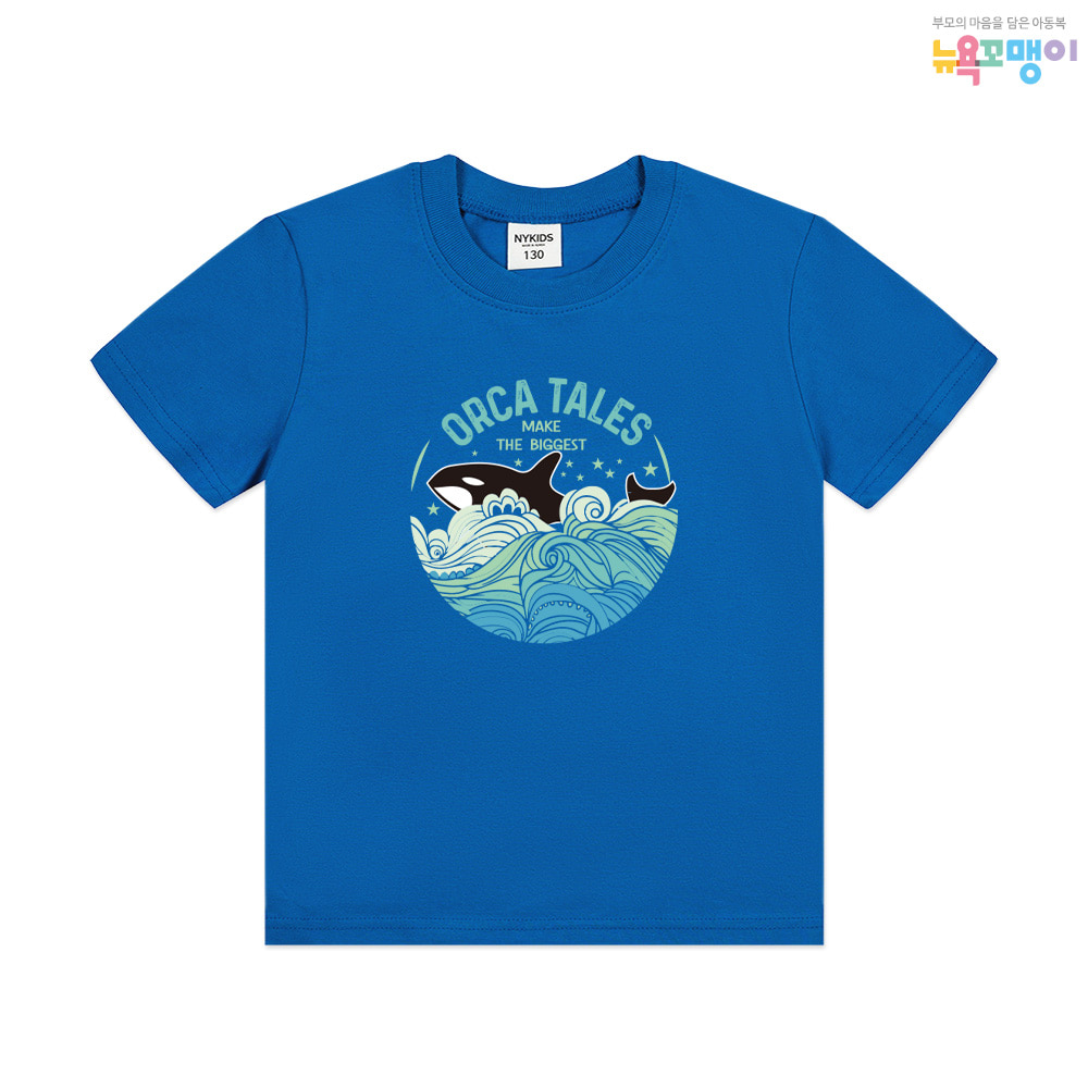 뉴욕꼬맹이 범고래 아동 주니어 반팔(NY) 티셔츠 W178