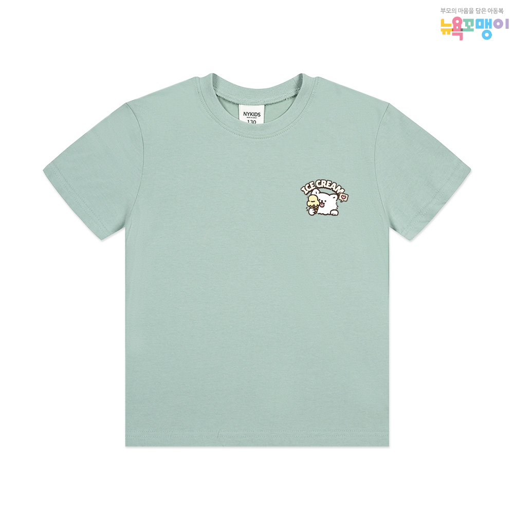 뉴욕꼬맹이 크림댕댕 아동 주니어 반팔(NY) 티셔츠 W175